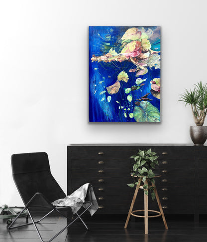 Alisa Beak, Water Dwellers, Oil on Canvas