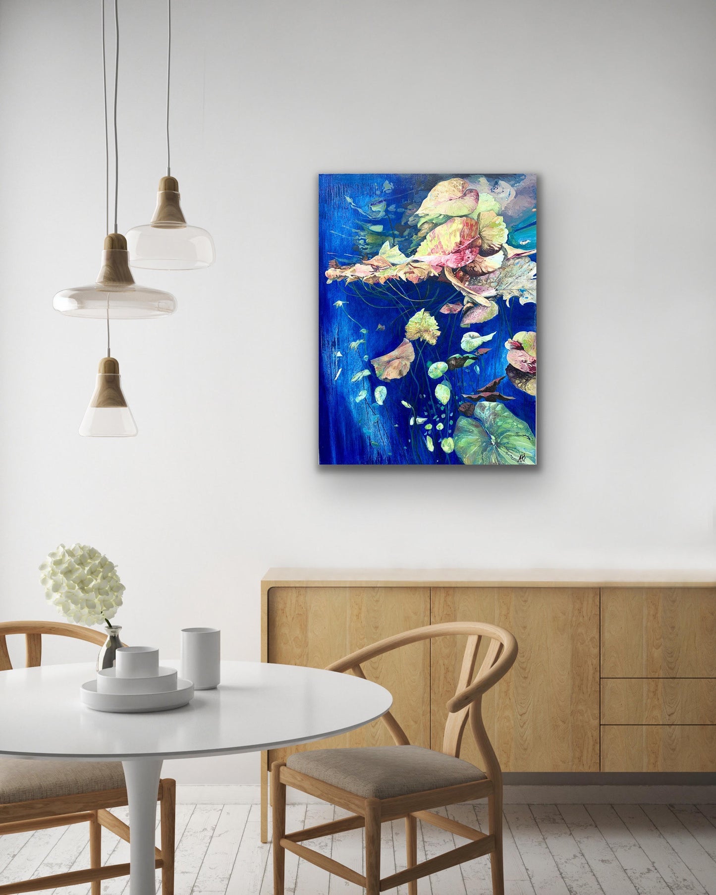 Alisa Beak, Water Dwellers, Oil on Canvas