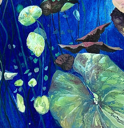 Alisa Beak, Water Dwellers, Oil on Canvas