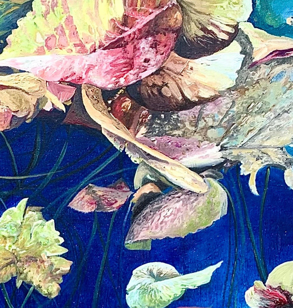Alisa Beak, Water Dwellers, Oil on Canvas