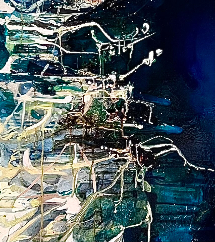 Alisa Beak, White Bay, Oil & Mixed Medium on Canvas