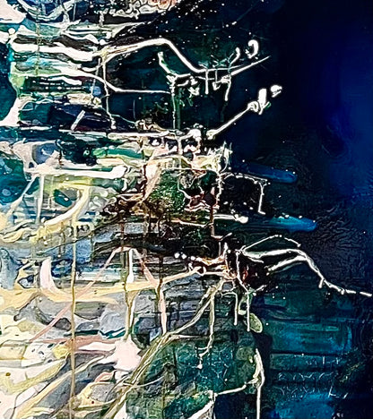 Alisa Beak, White Bay, Oil & Mixed Medium on Canvas